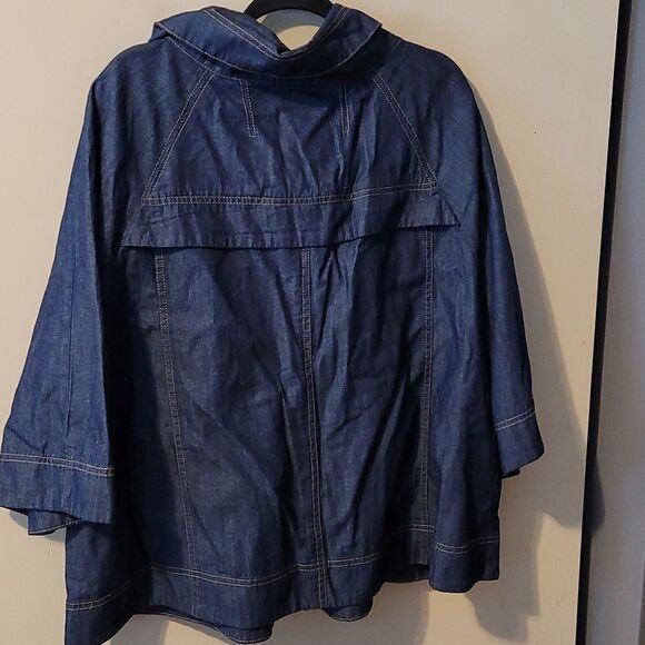 Georgeous Nine West Jean Jacket 3X NWT - Picture 8 of 8